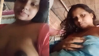 Desi Bhabhi Shows Her Big Boobs | Viral MMS