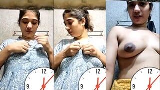 Sexy Desi Bhabhi Shows For Lover On VC | Viral MMS