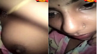 Hot Desi Girl Shows Boobs On VC | Viral MMS