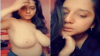 Cute Desi Girl Shows Big Boobs | Viral MMS