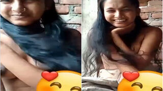 Desi Girl Shows Boobs For Lover Part 1 | Viral MMS