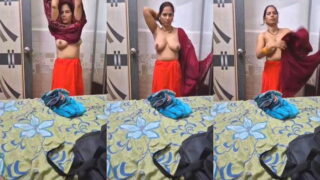 Sexy Desi Wife Boobs Video Capture | Viral MMS
