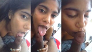 Desi Girl Sucking Lover Dick | Viral MMS