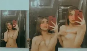 Desi Girl Shows Boobs Selfie | Viral MMS