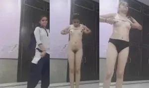 Desi Girl Striping And Shows Nude Body | Viral MMS