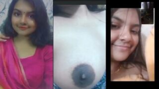 Sexy Desi Girl Shows Boobs On VC | Viral MMS