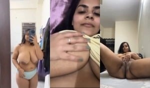 Cute Desi Girl Shows Her Big Boobs And Kissing | Viral MMS