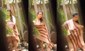 Desi Wife Bathing Capture | Viral MMS